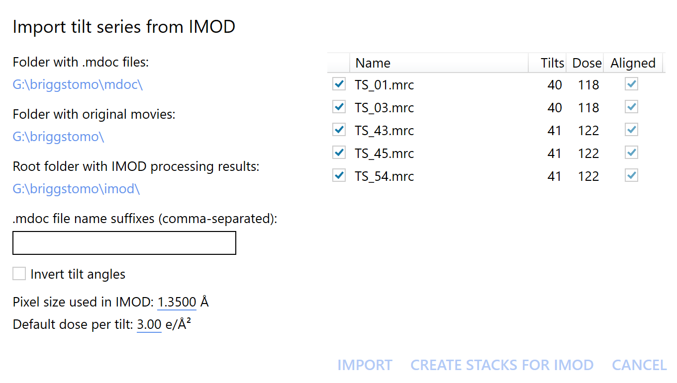 Create TomoSTAR
