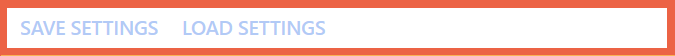 Save/Load Settings