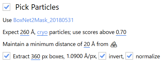 BoxNet settings
